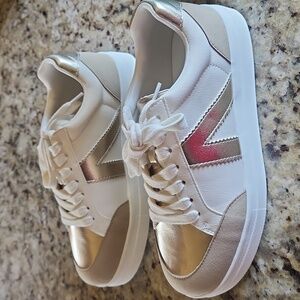 Brand New Astra Gold Sneaker By Mia